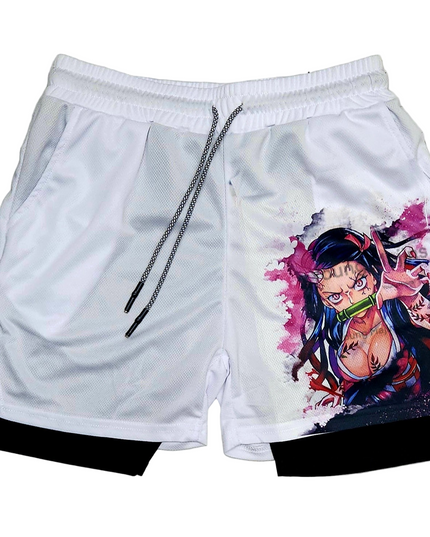 Ne.zuko "Anime × Gym" Shorts