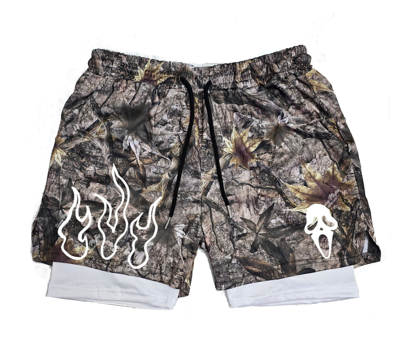 GhostFace " Fire Camo" Gym Shorts