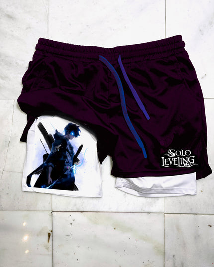 Solo Leveling  "Anime" Gym Shorts
