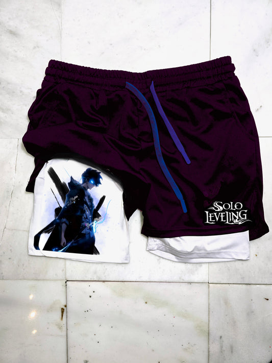 Solo Leveling  "Anime" Gym Shorts