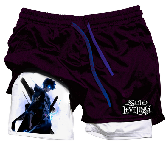 Solo Leveling  "Anime" Gym Shorts