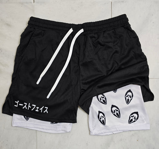 Ghost Face " Halloween" Gym Shorts