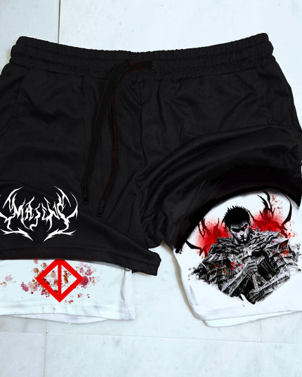 Guts Berserk "Anime × Gym" Shorts