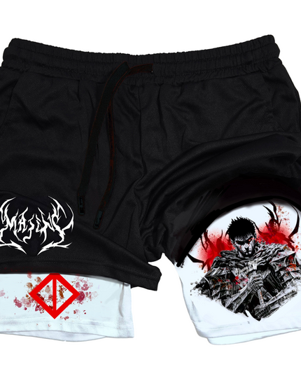 Guts Berserk "Anime × Gym" Shorts