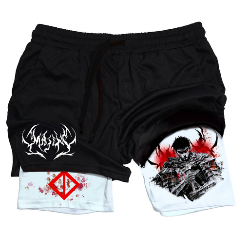 Guts Berserk "Anime × Gym" Shorts