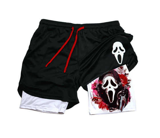 Ghost Face " Rose" Gym Shorts