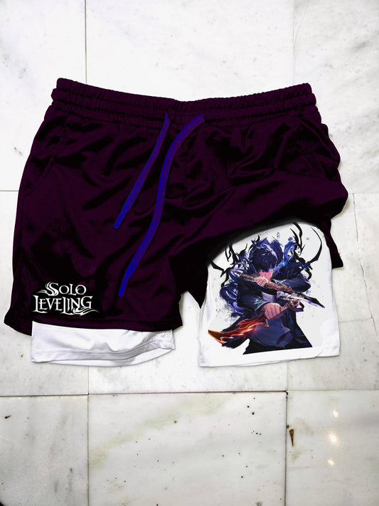Solo Leveling  "Anime" Gym Shorts