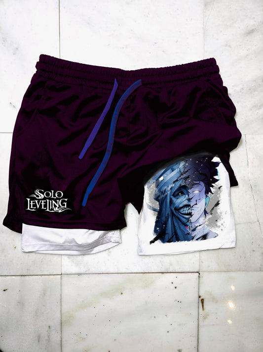 Solo Leveling  "Anime" Gym Shorts