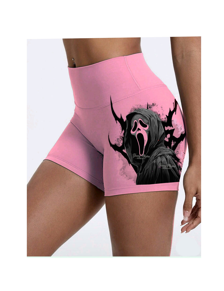 Ghost Face Highwaist Shorts
