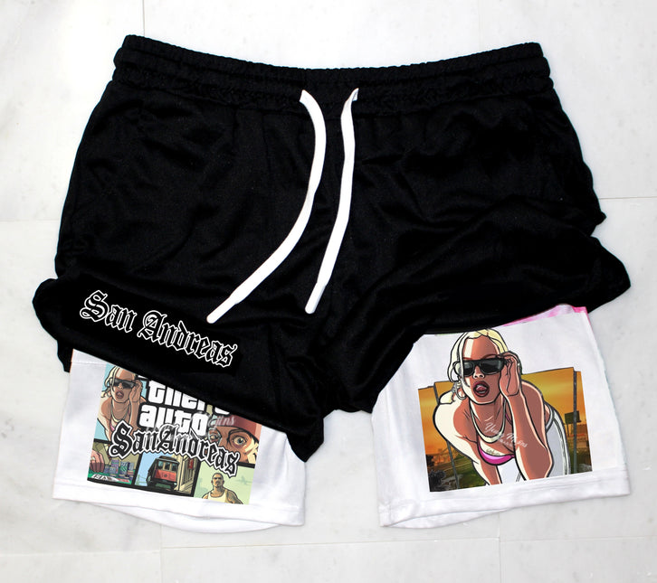 San Andreas "GTA" Gym Shorts