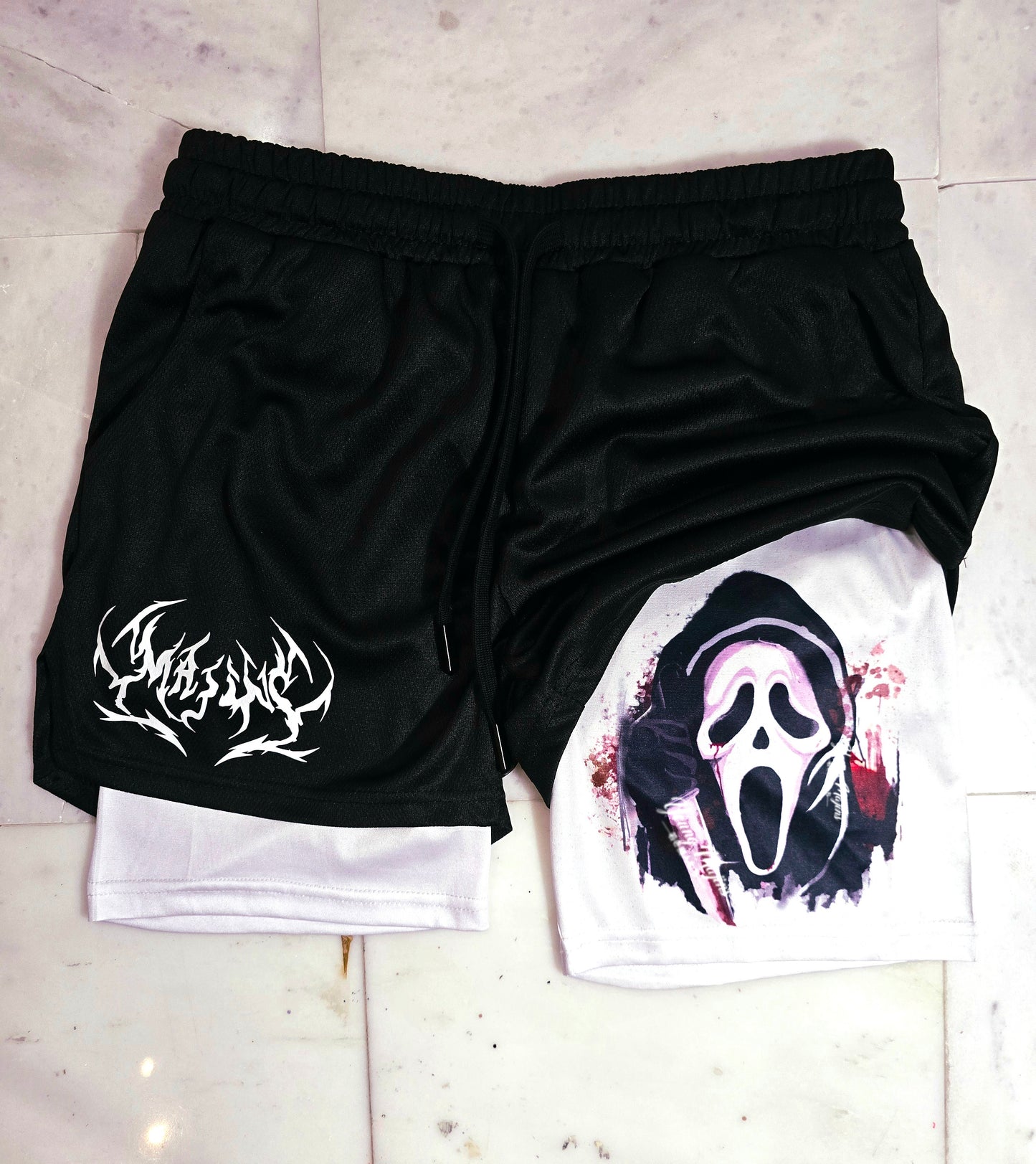 Killer Ghost Face " Gym Shorts