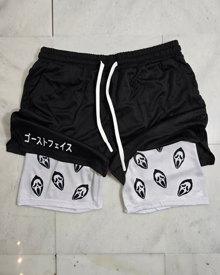 Ghost Face " Halloween" Gym Shorts