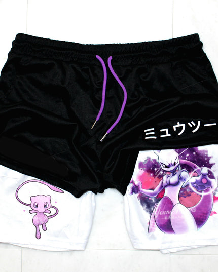 Mewtwo "Anime" Gym Shorts