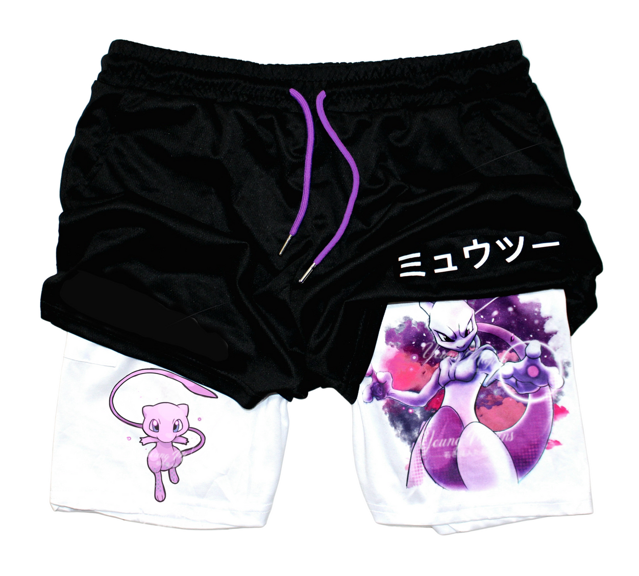 Mewtwo "Anime" Gym Shorts