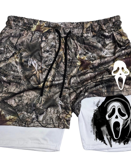 Ghost Face " Camo" Gym Shorts