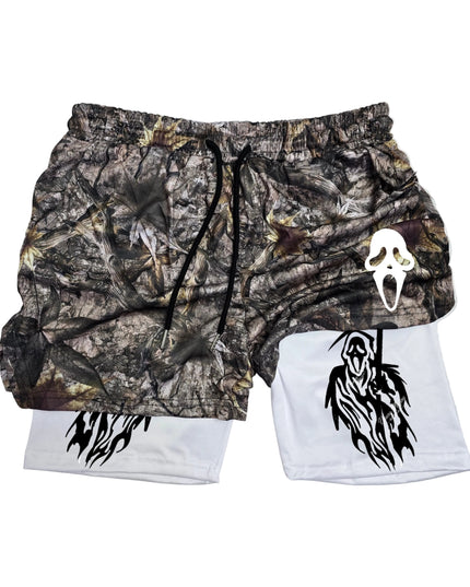 GhostFace  "Reaper  Camo" Gym Shorts