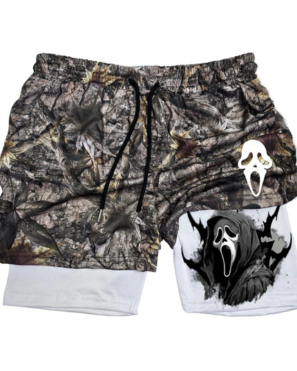 GhostFace 2 " Camo" Gym Shorts