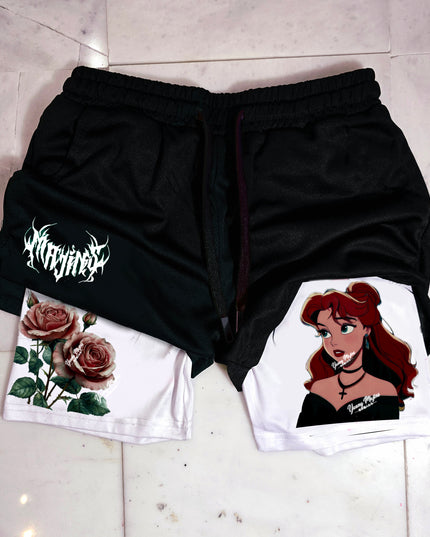 Red Rose Gym Shorts