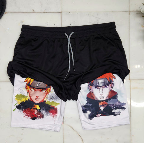 Leaf vs Rain "Anime × Gym" Shorts
