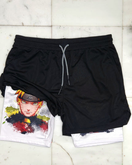 Leaf vs Rain "Anime × Gym" Shorts