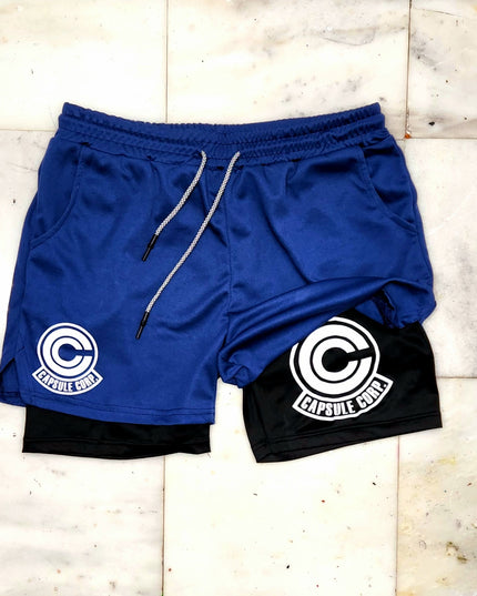 Vegeta Capsule Corp "Anime × Gym" Shorts